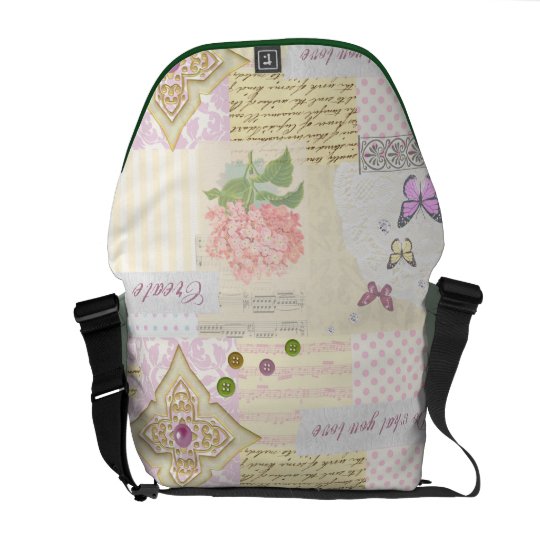 Do what you love - Pink & Cream collage Girls bag