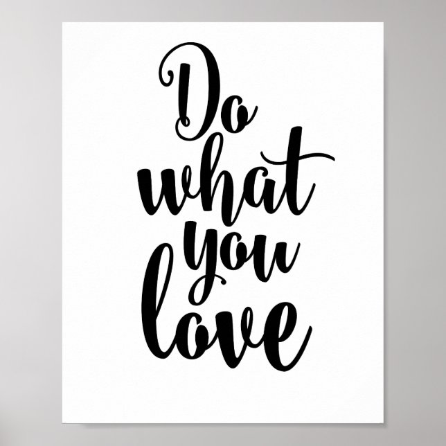 Do what you love poster (Front)