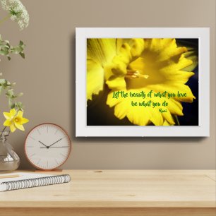 Do What You Love Rumi Inspirational Quote Framed Art