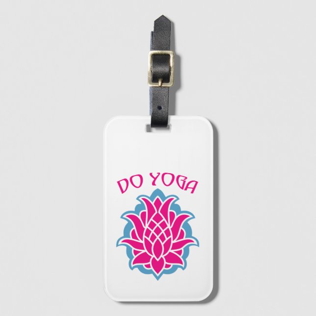 Do yoga luggage tag (Front Vertical)