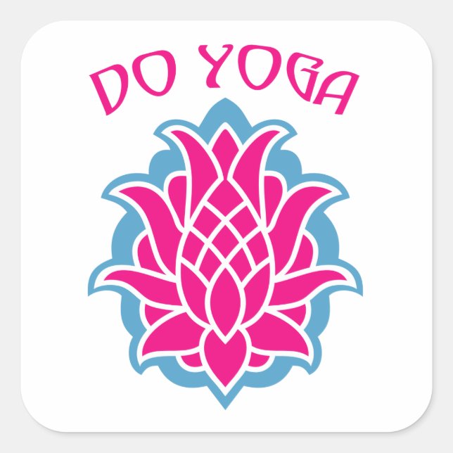 Do yoga square sticker (Front)