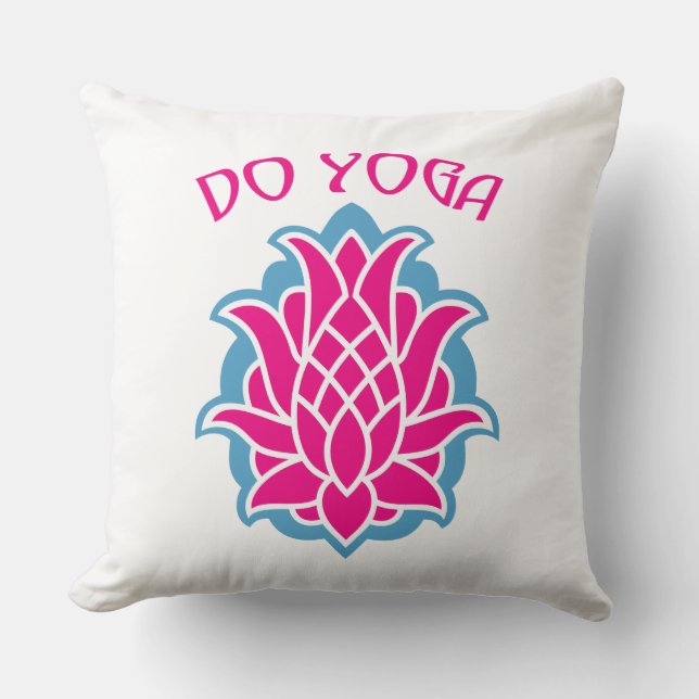 Do yoga throw pillow (Front)
