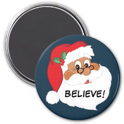 Do You Believe in Black Santa Claus Magnet