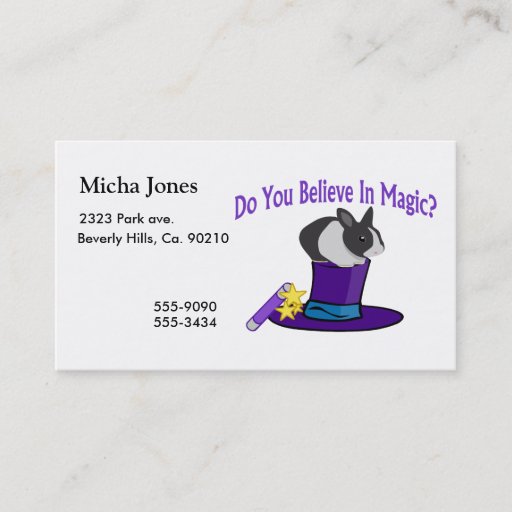 Customizable Do You Believe in Magic Business Card