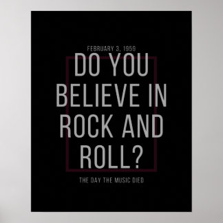 Do You Believe In Rock And Roll? Poster