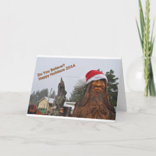 "Do You Believe" Santa Bigfoot Holiday Card
