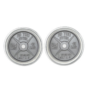 Do You Even Lift - Barbell Plate Cufflink