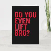 Gym Bro Card