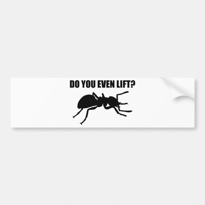 Do You Even Lift? Bumper Sticker