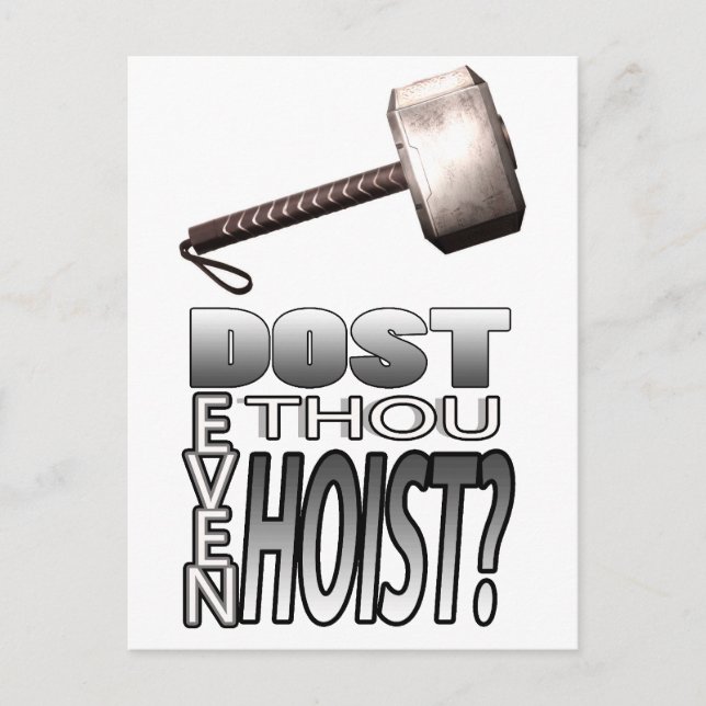 Do you even lift? postcard (Front)