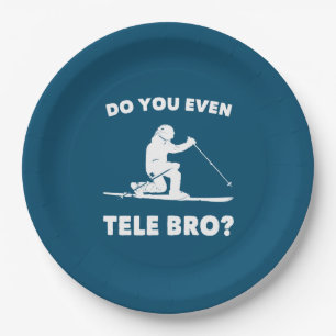 Do You Even Tele Bro? Paper Plates