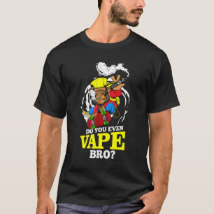 Do You Even Vape Bro Monkey holding a Skateboard & T-Shirt