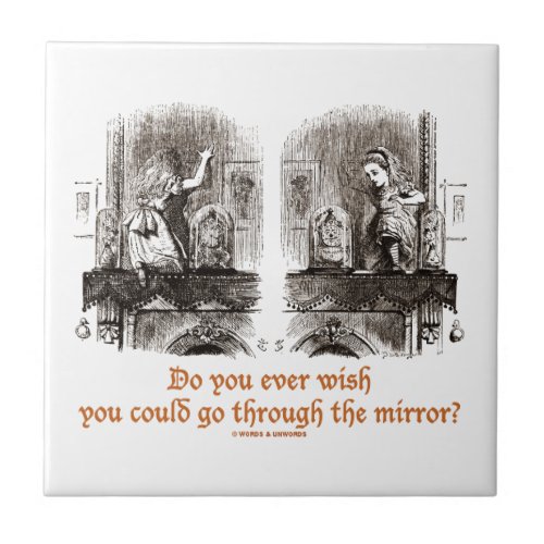 Do You Ever Wish You Could Go Through The Mirror Tile