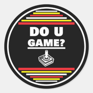 Do You Game? Classic Round Sticker