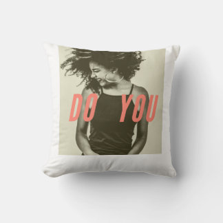 "Do You" Graphic Tee – Empowerment in Style Soft Throw Pillow