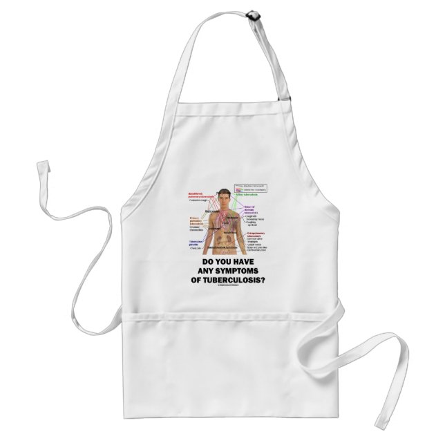 Do You Have Any Symptoms Of Tuberculosis? Adult Apron (Front)