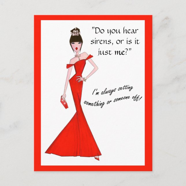 Do You Hear Sirens, Or Is It Just Me?  Postcards (Front)