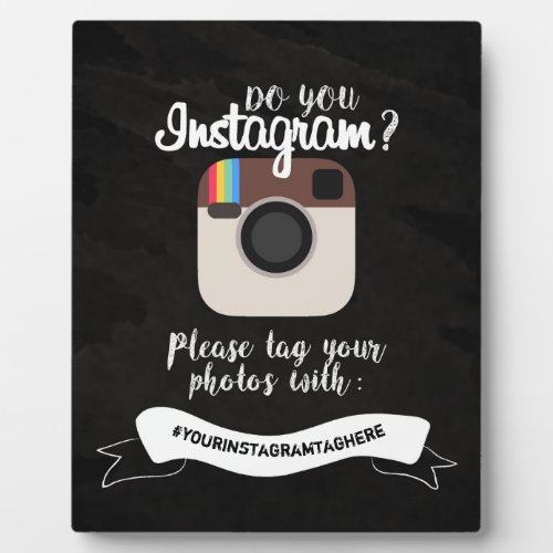 Do You Instagram 8x10 With Easel Plaque