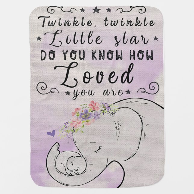 Do You Know How Loved You Are Baby Blanket (Front)