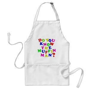 Do you know the Muffin Man? Adult Apron