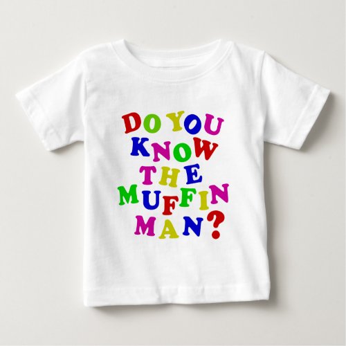 Do you know the Muffin Man Baby T_Shirt