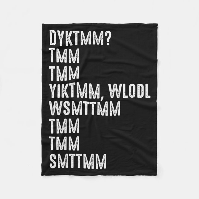 Do You Know The Muffin Man Dyktmm Funny Quote  Fleece Blanket (Front)
