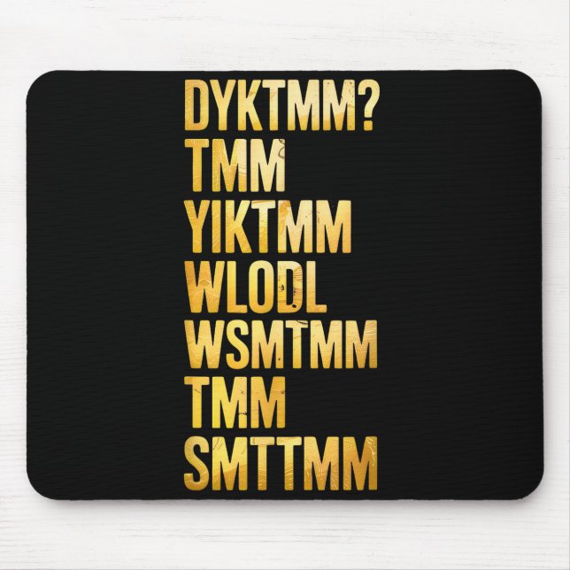 Do You Know The Muffin Man Dyktmm  Mouse Pad (Front)