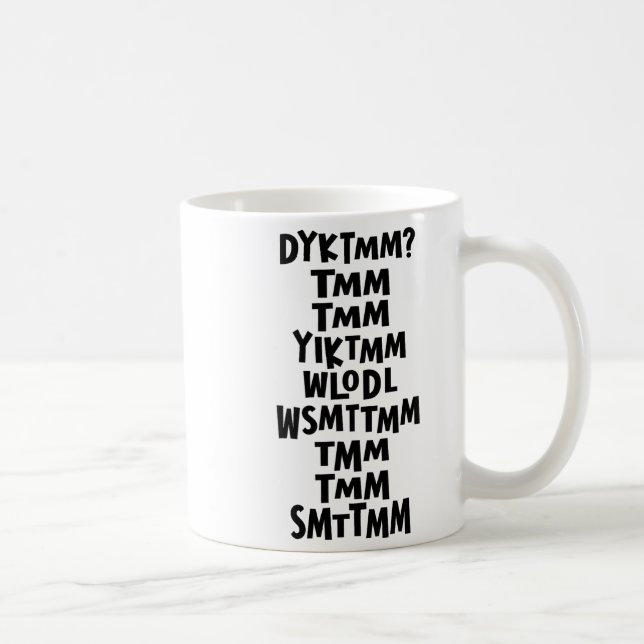 Do You Know The Muffin Man Dyktmm Nostalgia Funny  Coffee Mug (Right)