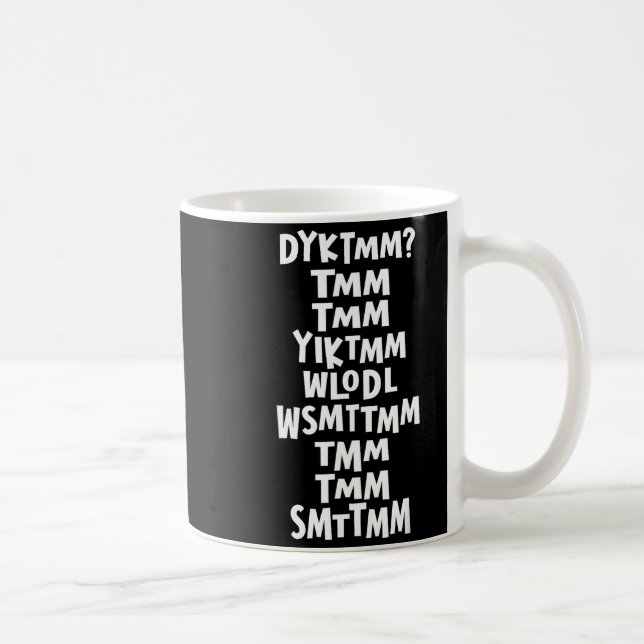 Do You Know The Muffin Man Dyktmm Nostalgia Funny  Coffee Mug (Right)
