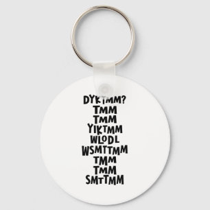 Do You Know The Muffin Man Dyktmm Nostalgia Funny  Keychain