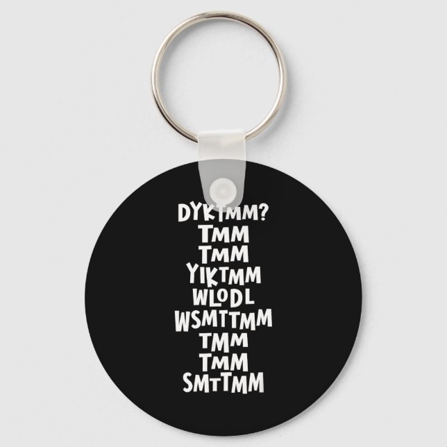 Do You Know The Muffin Man Dyktmm Nostalgia Funny  Keychain (Front)