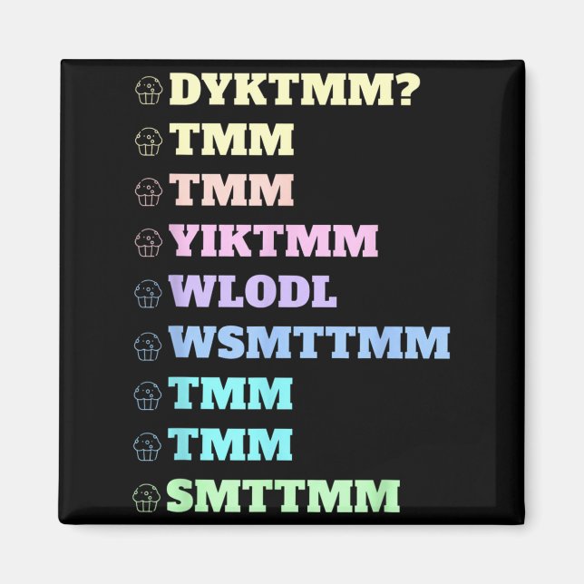 Do You Know The Muffin Man Dyktmm Nostalgia Funny  Magnet (Front)