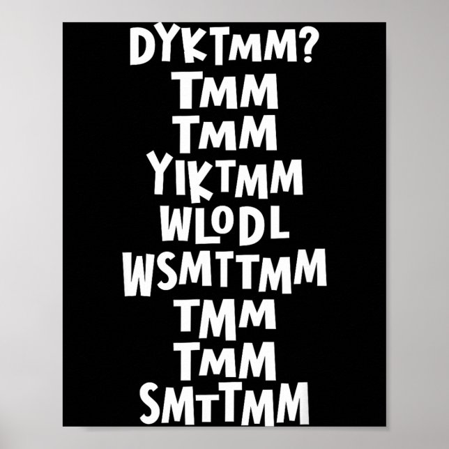 Do You Know The Muffin Man Dyktmm Nostalgia Funny  Poster (Front)