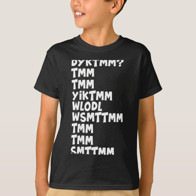Do You Know The Muffin Man Dyktmm Nostalgia Funny  T-Shirt (Front)