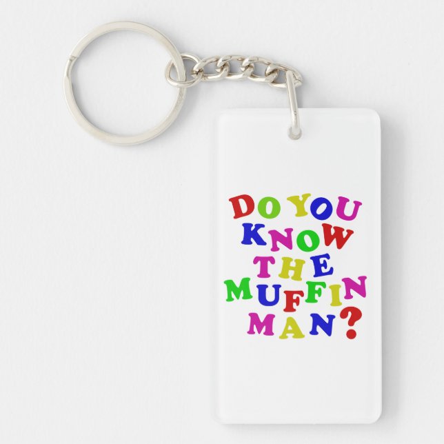 Do you know the Muffin Man? Keychain (Front)