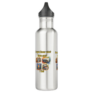 Do You Know What These Are? I Do! – Retro Stainless Steel Water Bottle