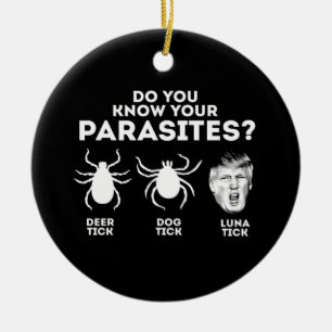 DO YOU KNOW YOUR PARASITES? CERAMIC ORNAMENT