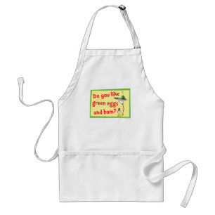 Do You Like Green Eggs and Ham? Adult Apron