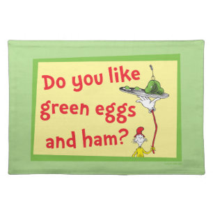 Do You Like Green Eggs and Ham? Cloth Placemat