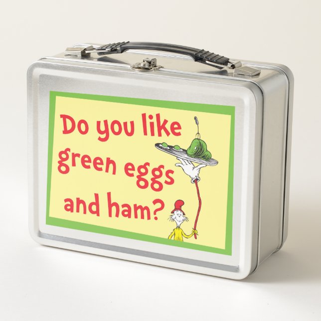 Do You Like Green Eggs and Ham? Metal Lunch Box (Front)