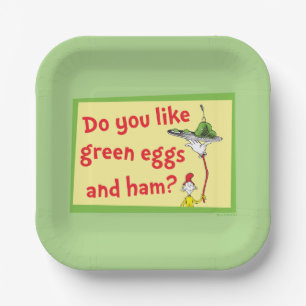Do You Like Green Eggs and Ham? Paper Plates