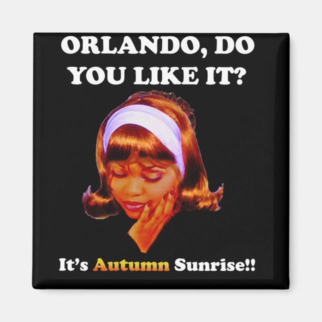 Do You Like It Orlando? It's Autumn Sunrise Magnet (Front)