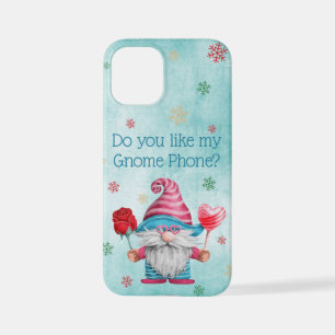 Do You Like My Gnome Phone? Gnome and Snowflakes iPhone 12 Mini Case