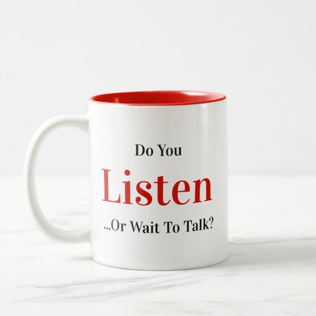 Do You Listen...  - A MisterP Mug (Left)