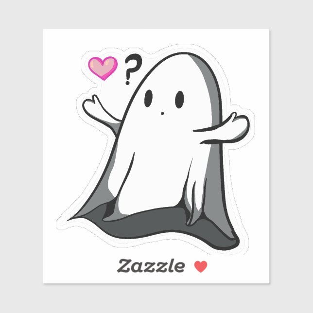 Do you love me ghost? sticker (Sheet)
