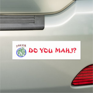 DO YOU MAHJ MAGNETIC BUMPER STICKER CAR MAGNET