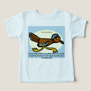 Do you not know that in a race all the runners run toddler t-shirt