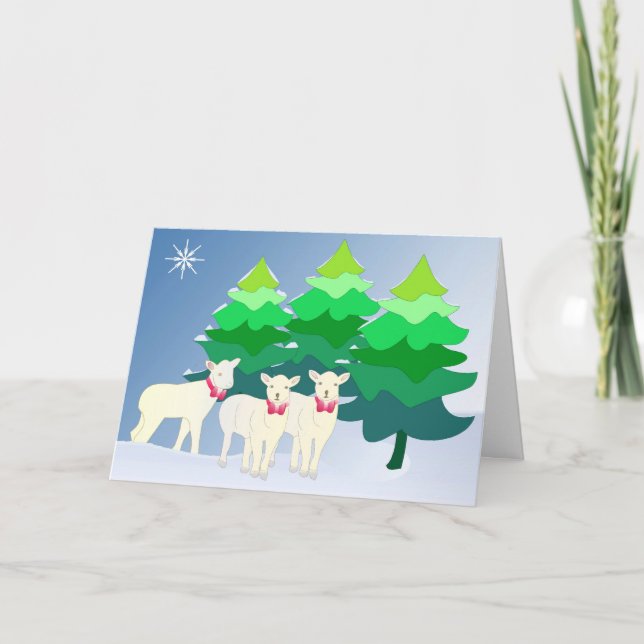 Do you see little sheep? holiday card (Front)