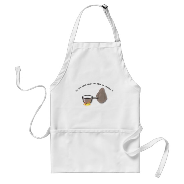 do you smell what the rock adult apron (Front)