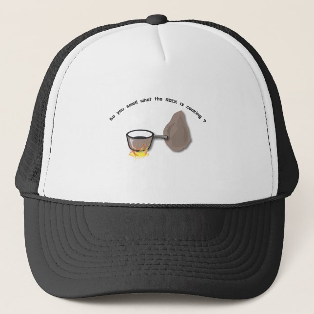 do you smell what the rock trucker hat (Front)
